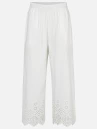 Broderie Anglaise Cotton Pant