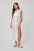 Side Slit Duster Dress - Off White