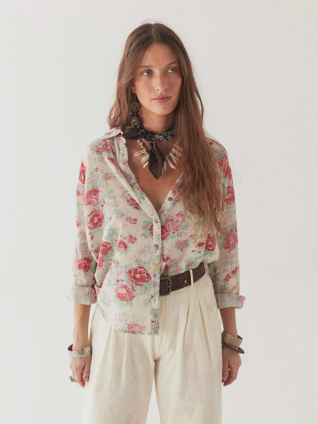 Georgia Blouse - Candy Rose