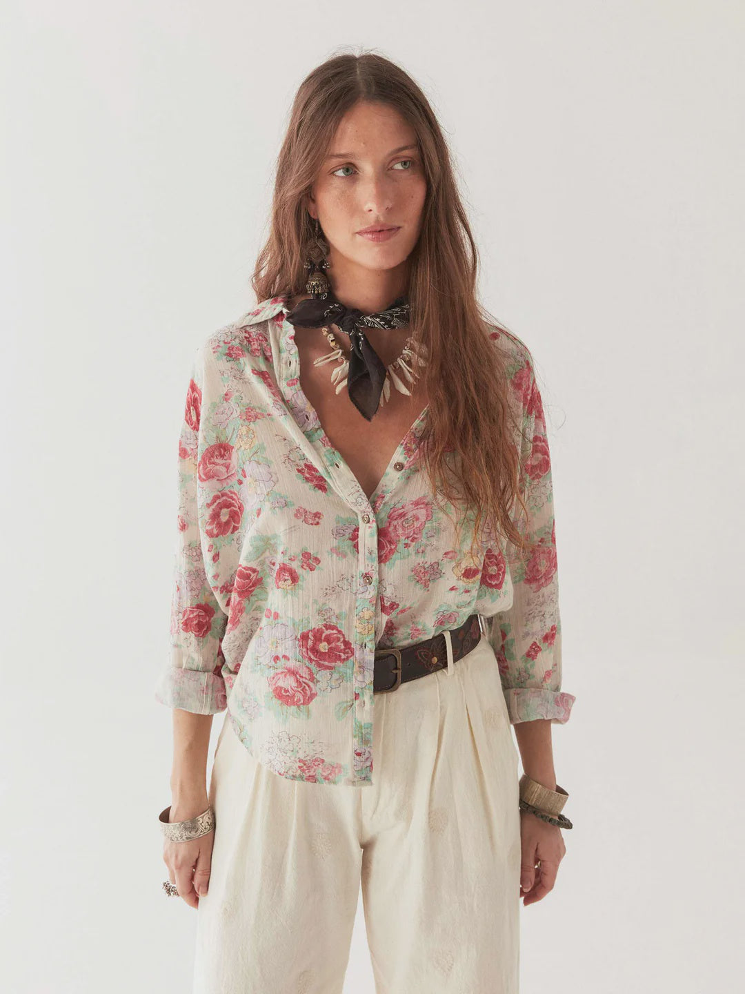 Georgia Blouse - Candy Rose