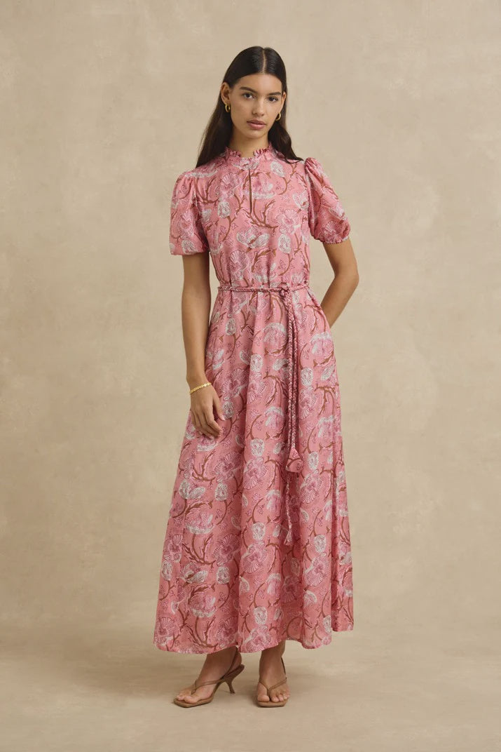 Oceanus Dress - Hibiscus Pink