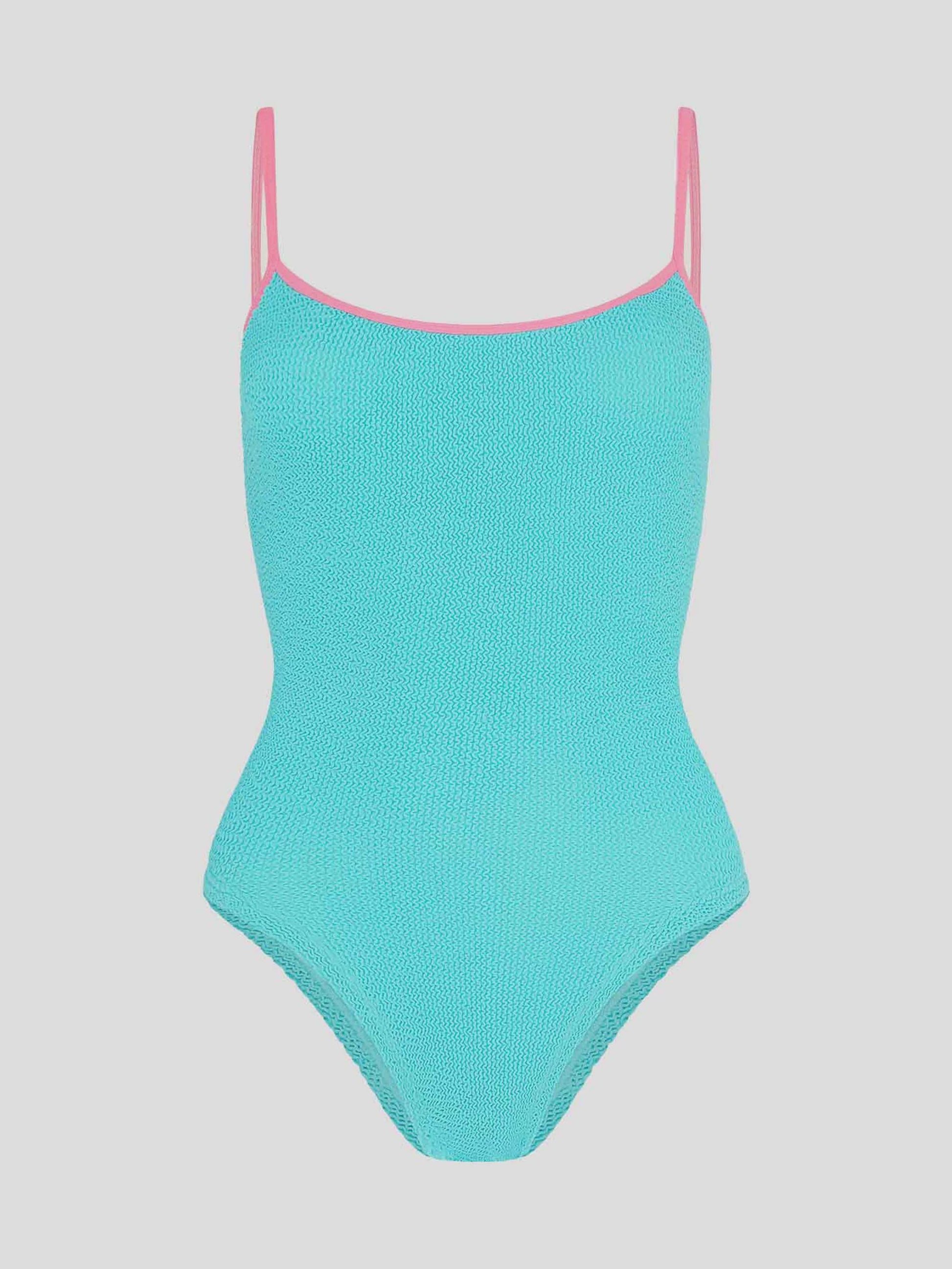 Pamela Contrast Swim - Aqua