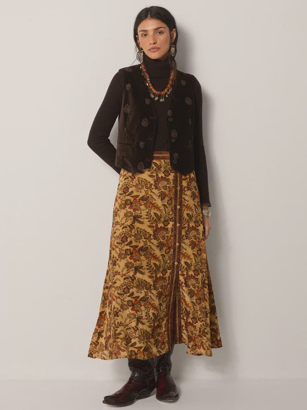 Teresa Skirt - Autumn Leaves