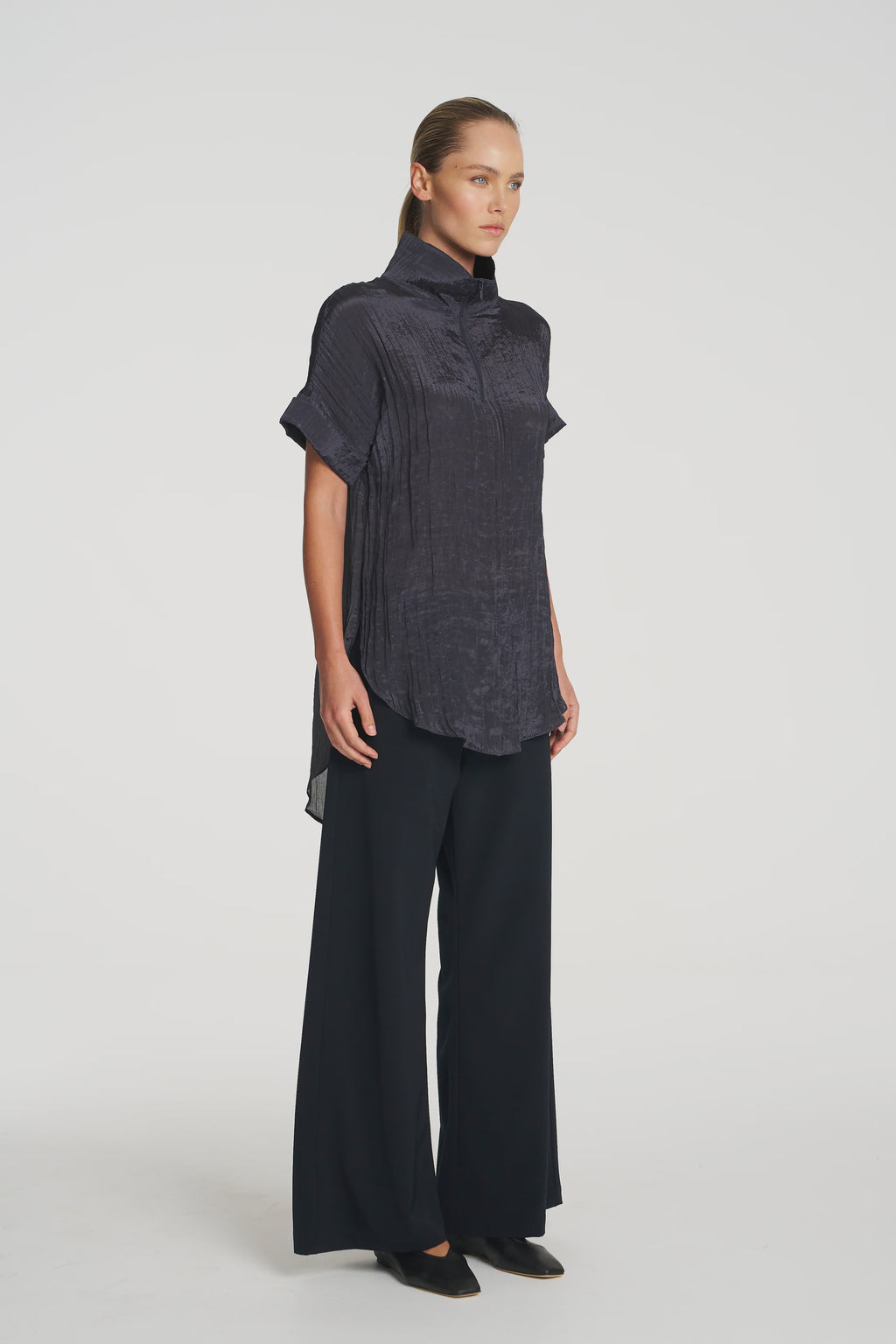 Funnel Tunic - Sapphire