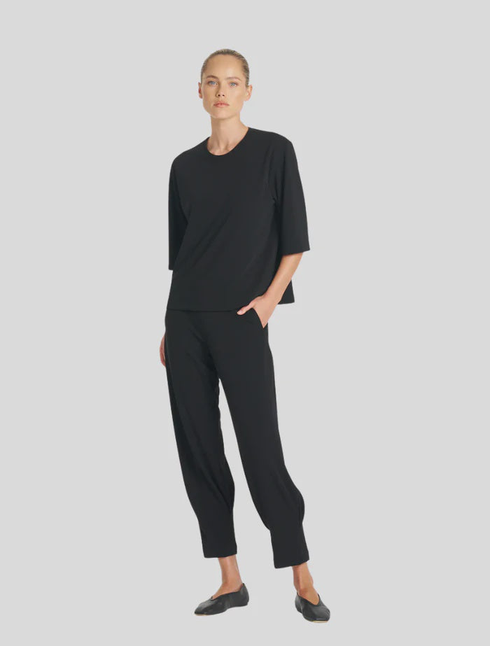 Plaza Crew Top - Black