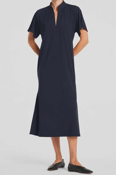 Tab Flip Dress - True Navy