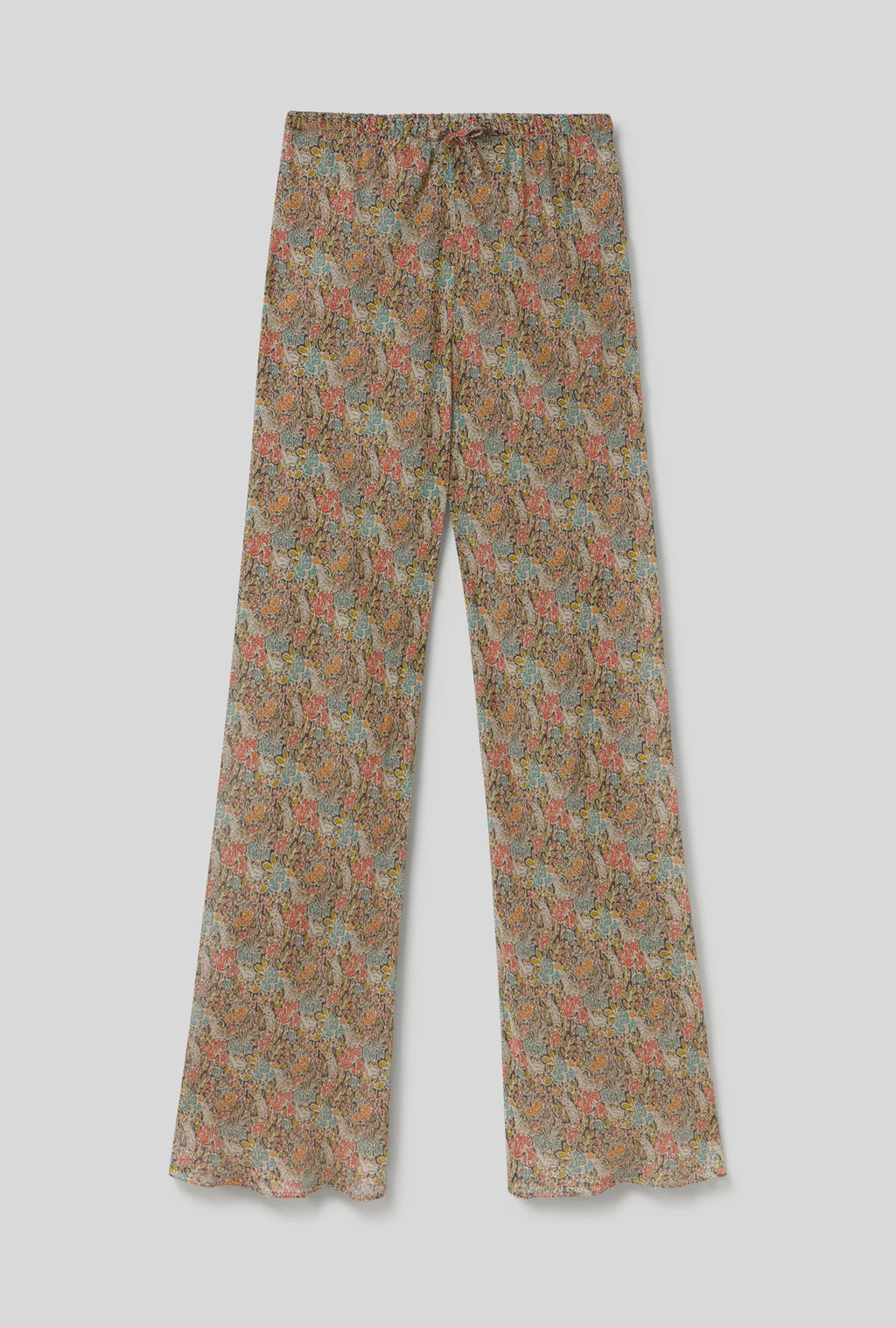 Chiffon Bias Cut Pants - Sugar Floral