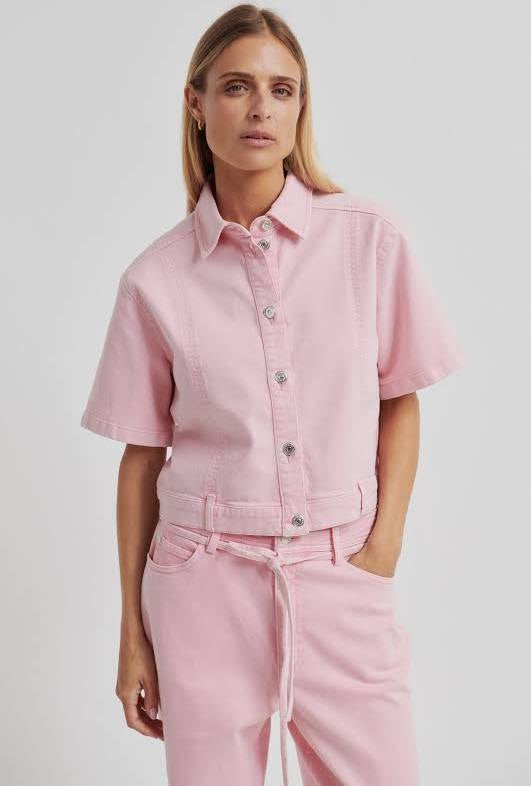 Isella Denim Jacket - Pale Lilac