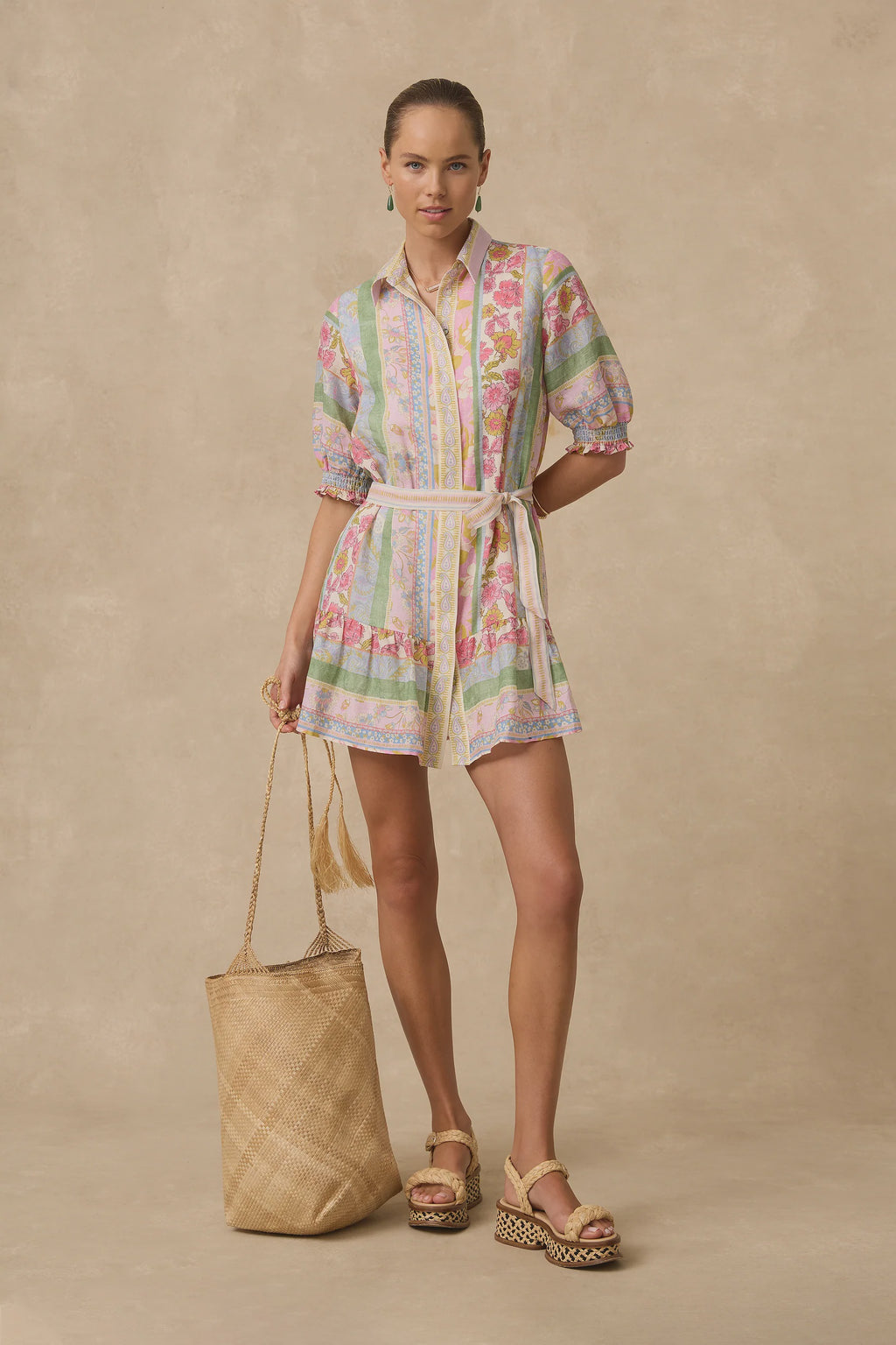 Valetta Tiered Shirt Dress