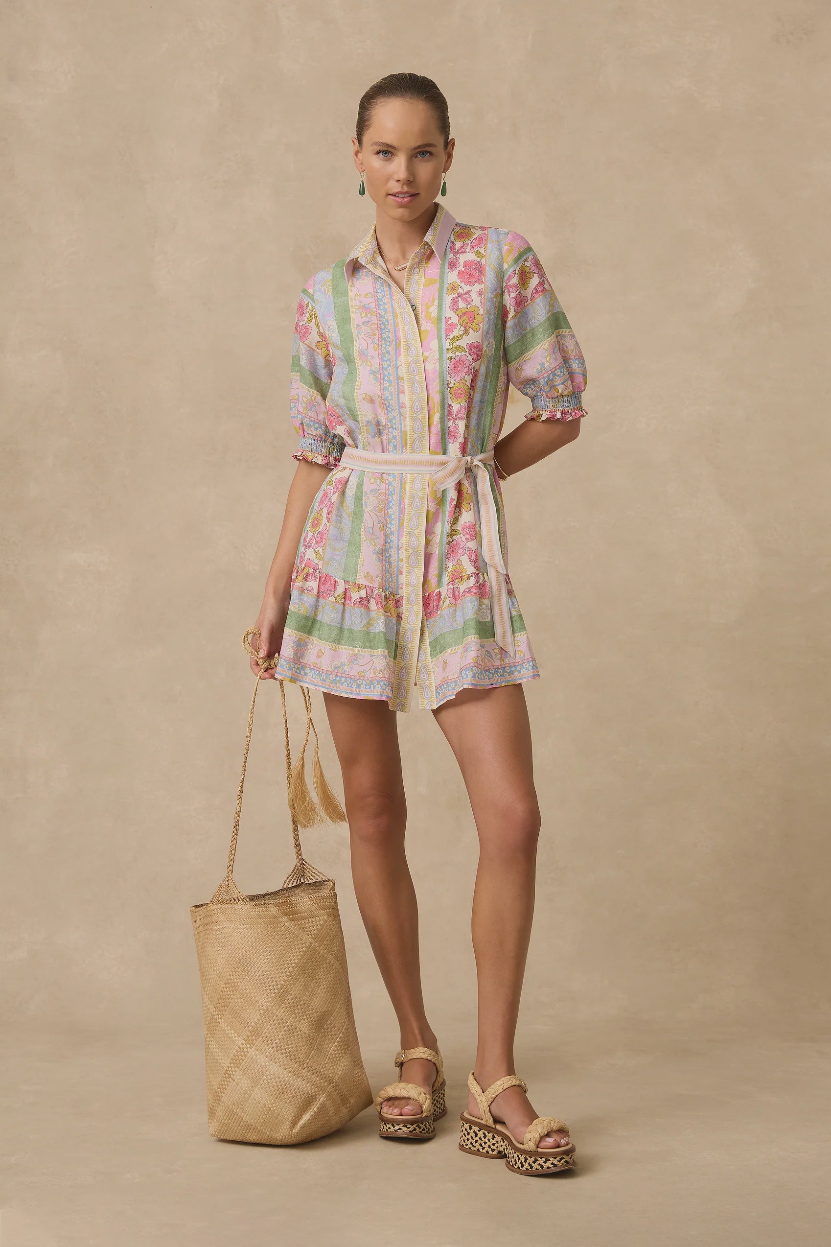 Valetta Tiered Shirt Dress