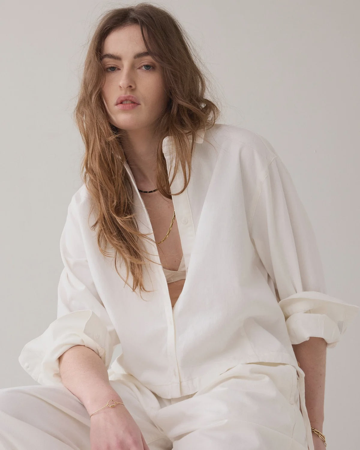 White Denim Blouse/Jacket