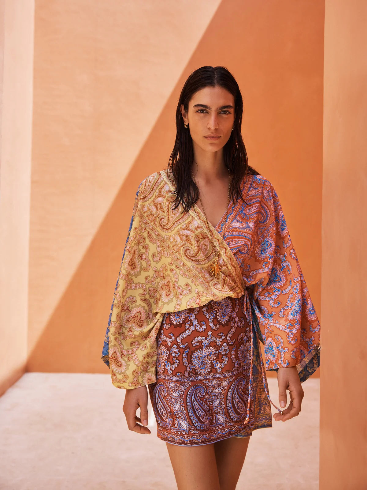 Caravanne Silk Robe Dress