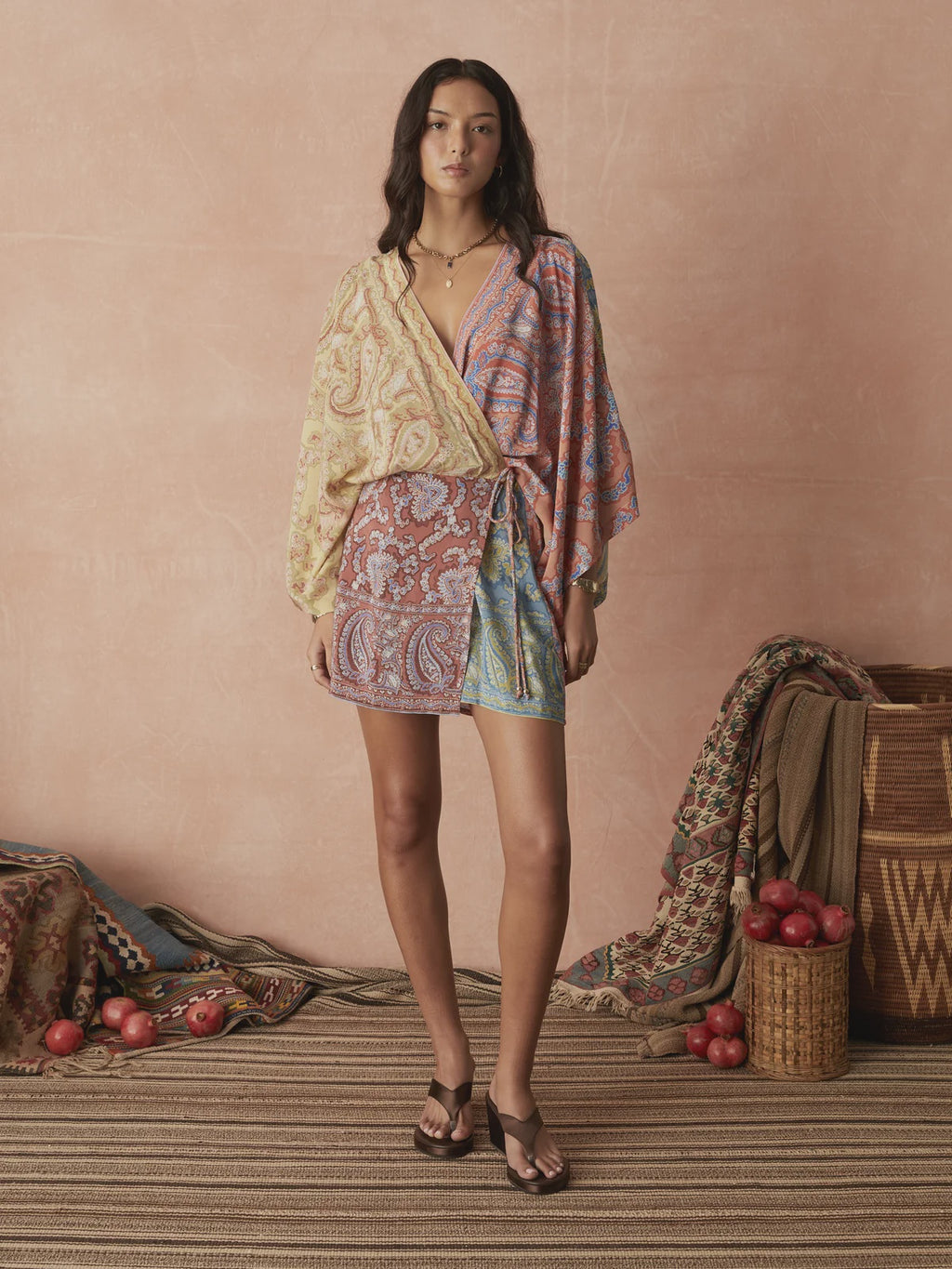 Caravanne Silk Robe Dress
