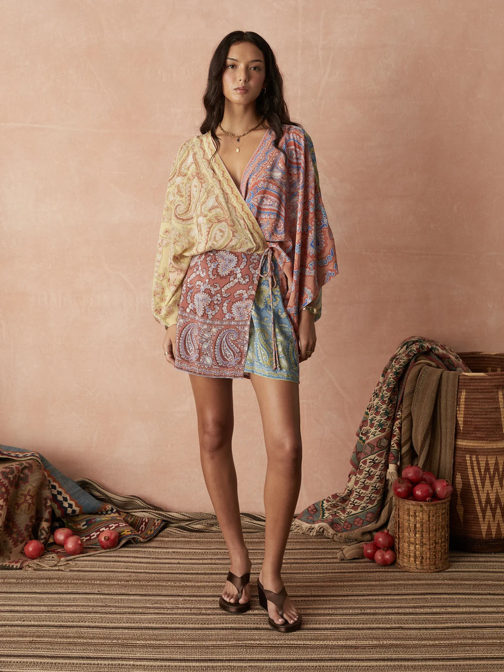 Caravanne Silk Robe Dress