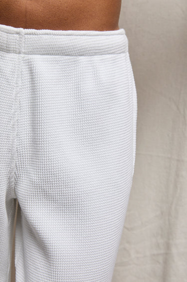 White Waffle Shane Pants