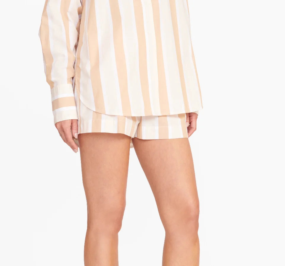 Zoey Shorts - Sand Stripe
