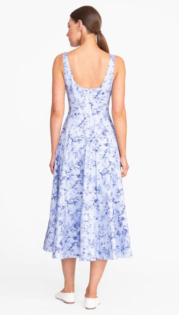 Wells Dress - Periwinkle Floral
