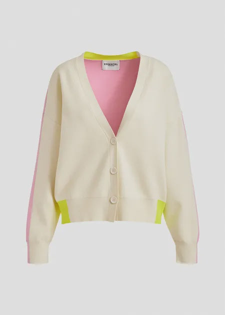 Jicolor off white / pink Cardigan