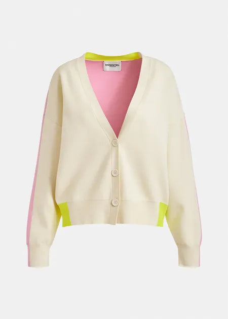 Jicolor off white / pink Cardigan