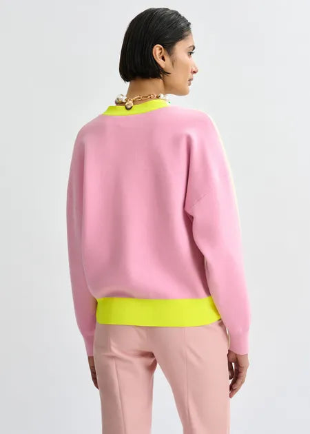 Jicolor off white / pink Cardigan