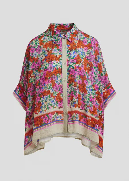 Jirt Oversized silk blend shirt