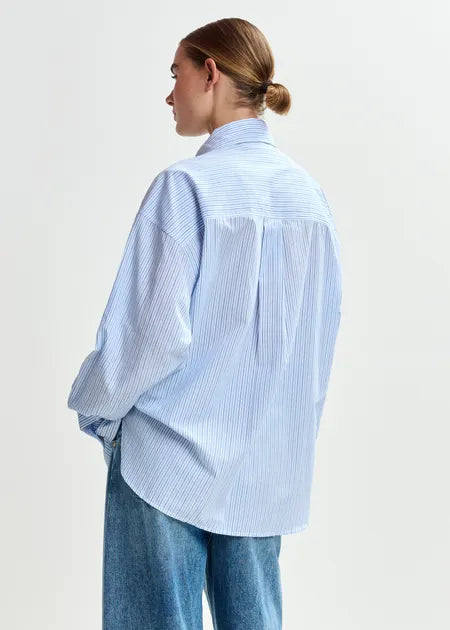 Jommeke oversized striped shirt