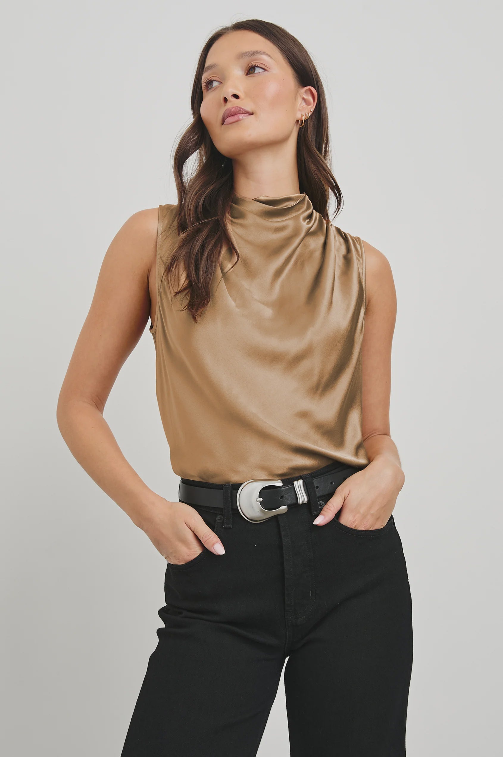 Kaleen woven Top - Camel