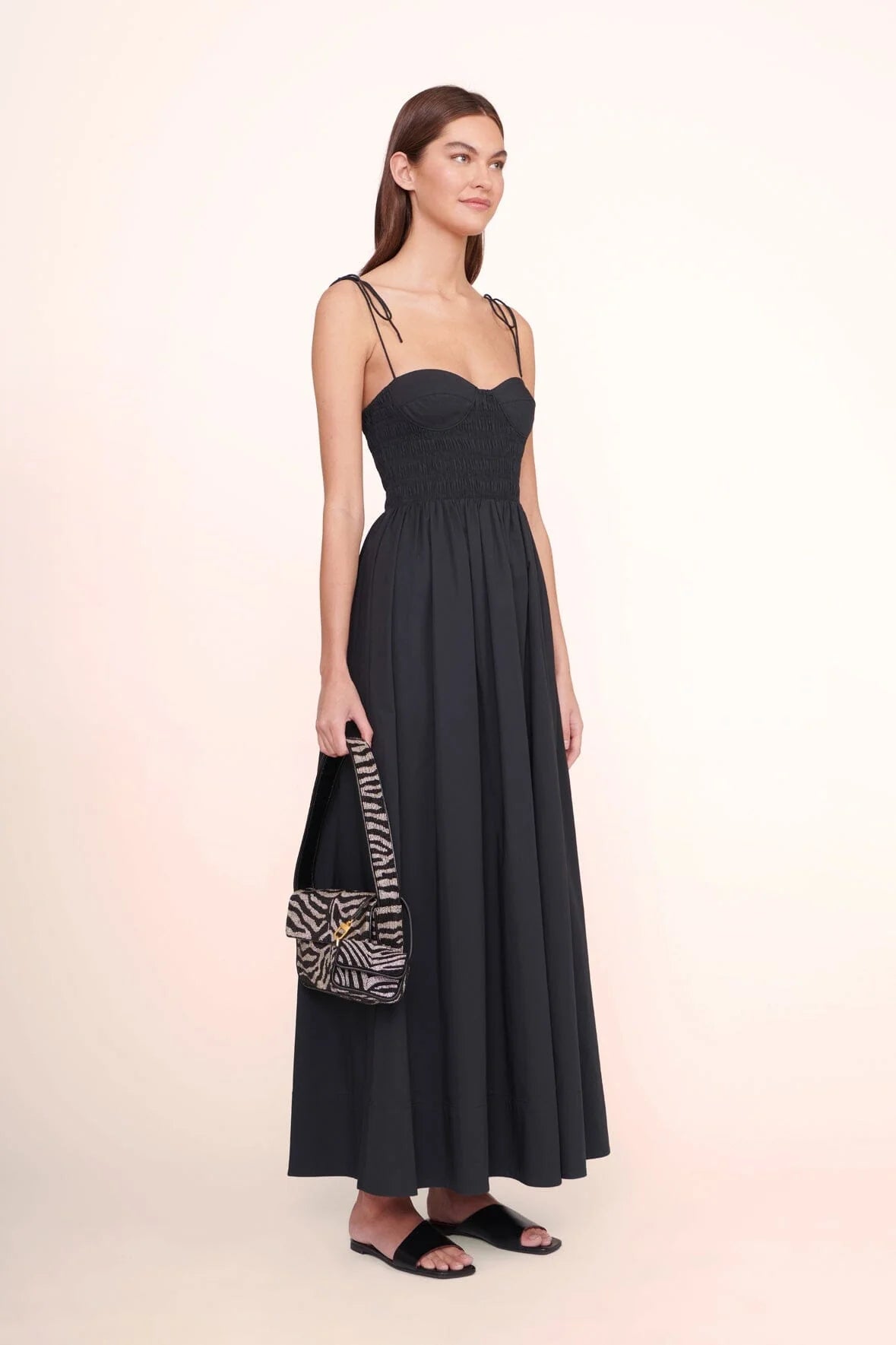 Tommy Beaded Bag - Black/White