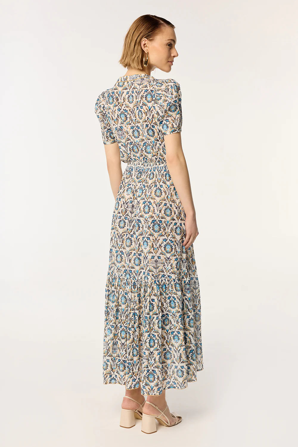 Long Dress Baba Black Stripe Plumetis