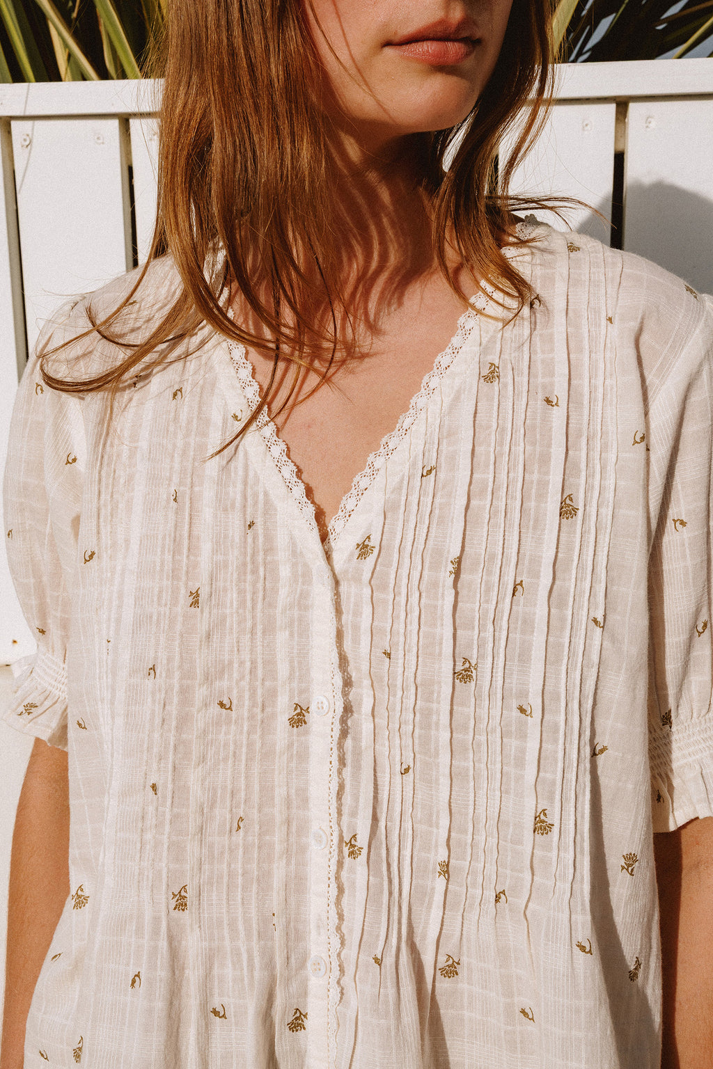 Boxy Schiffli Shirt