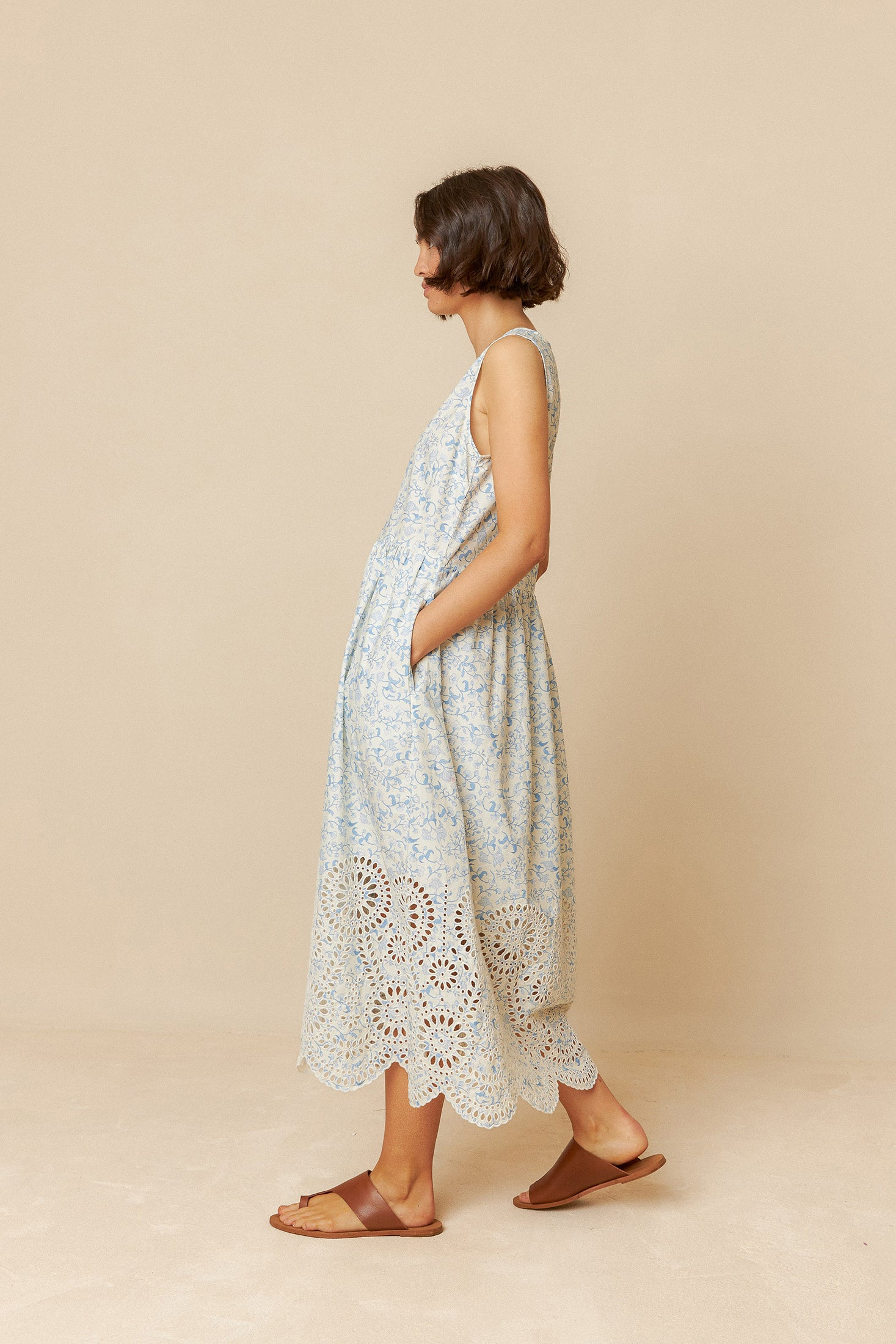 Cotton Lacework Dress