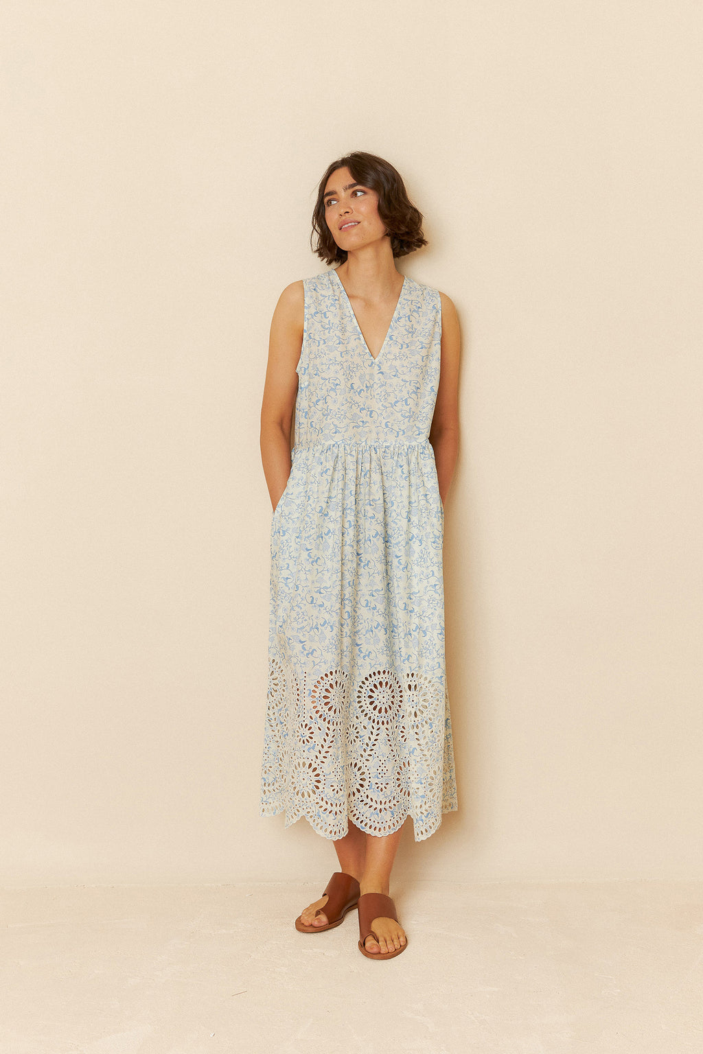 Cotton Lacework Dress