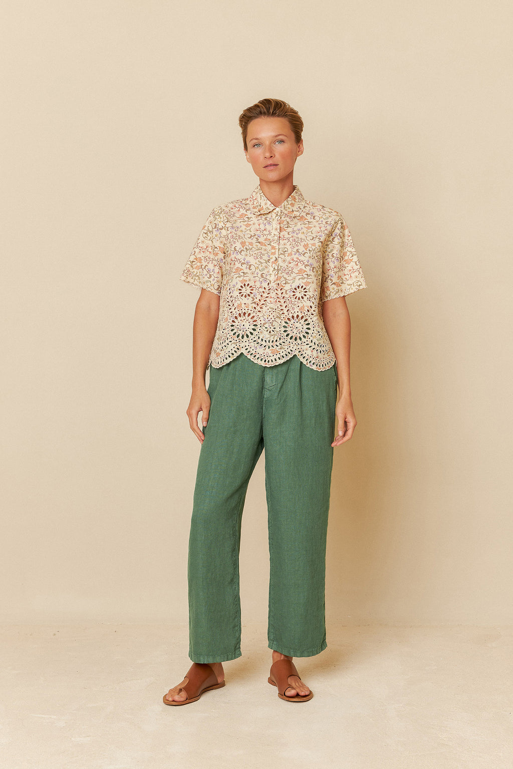 Cotton Lacework Shirt