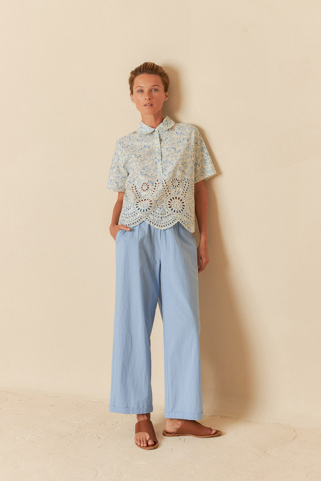 Cotton Lacework Shirt