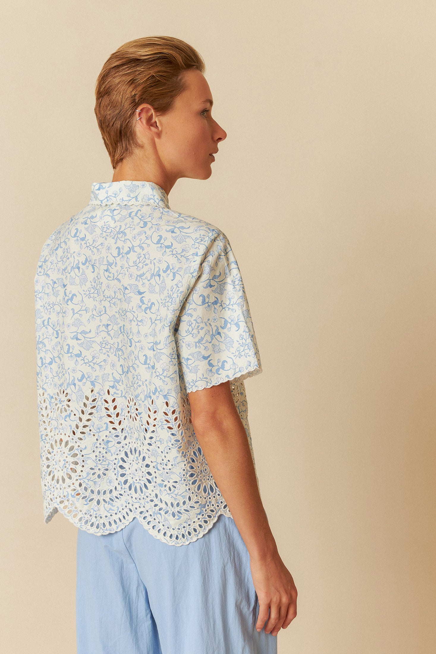 Cotton Lacework Shirt
