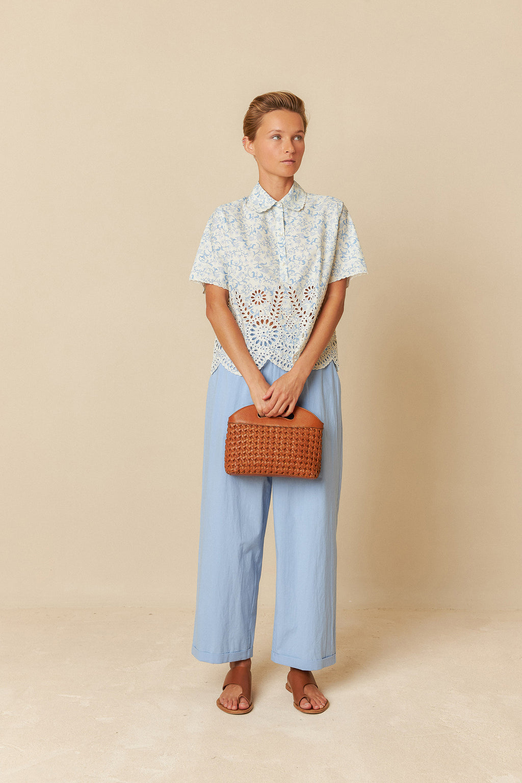 Cotton Lacework Shirt