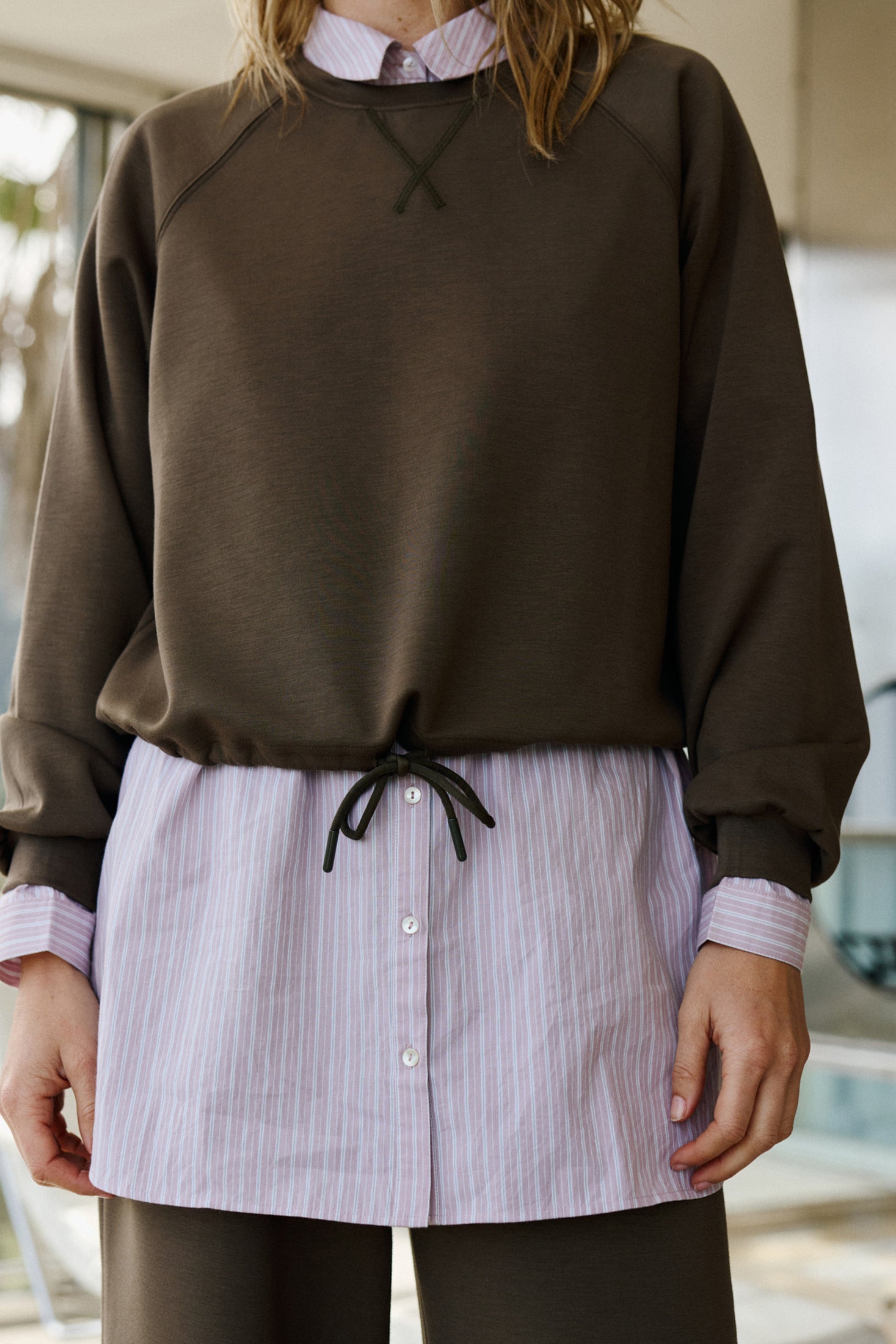 Mauve Striped Shirt