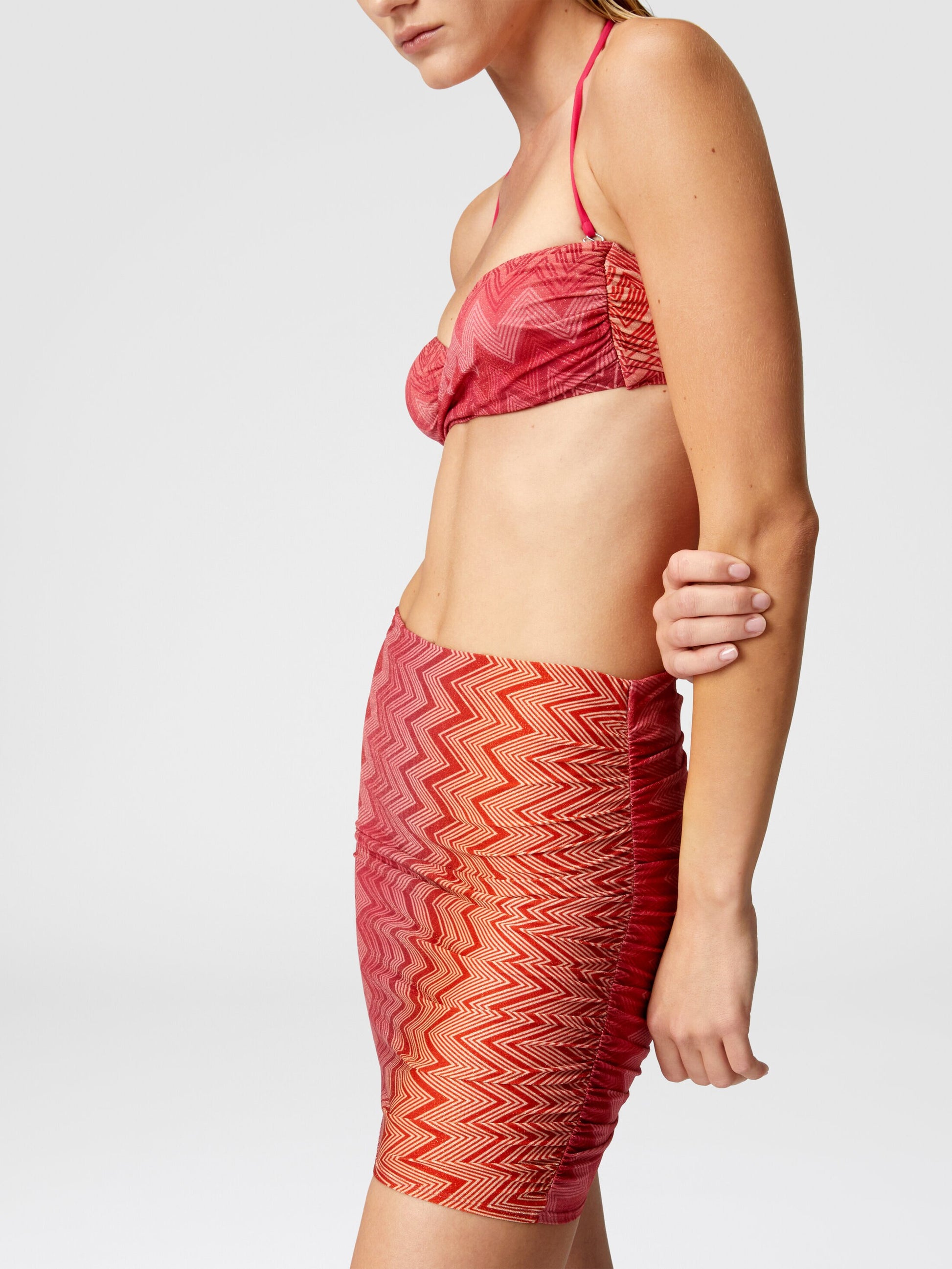 Cherry Chevron Mini Skirt