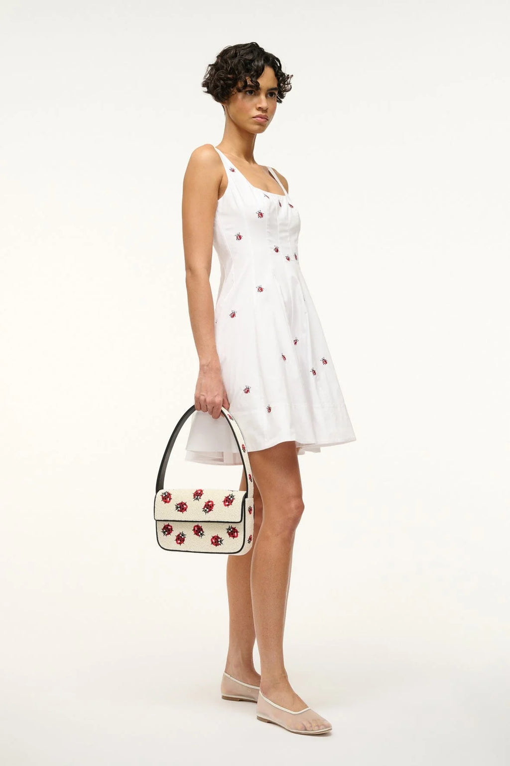 Mini Wells Dress - Ladybugs