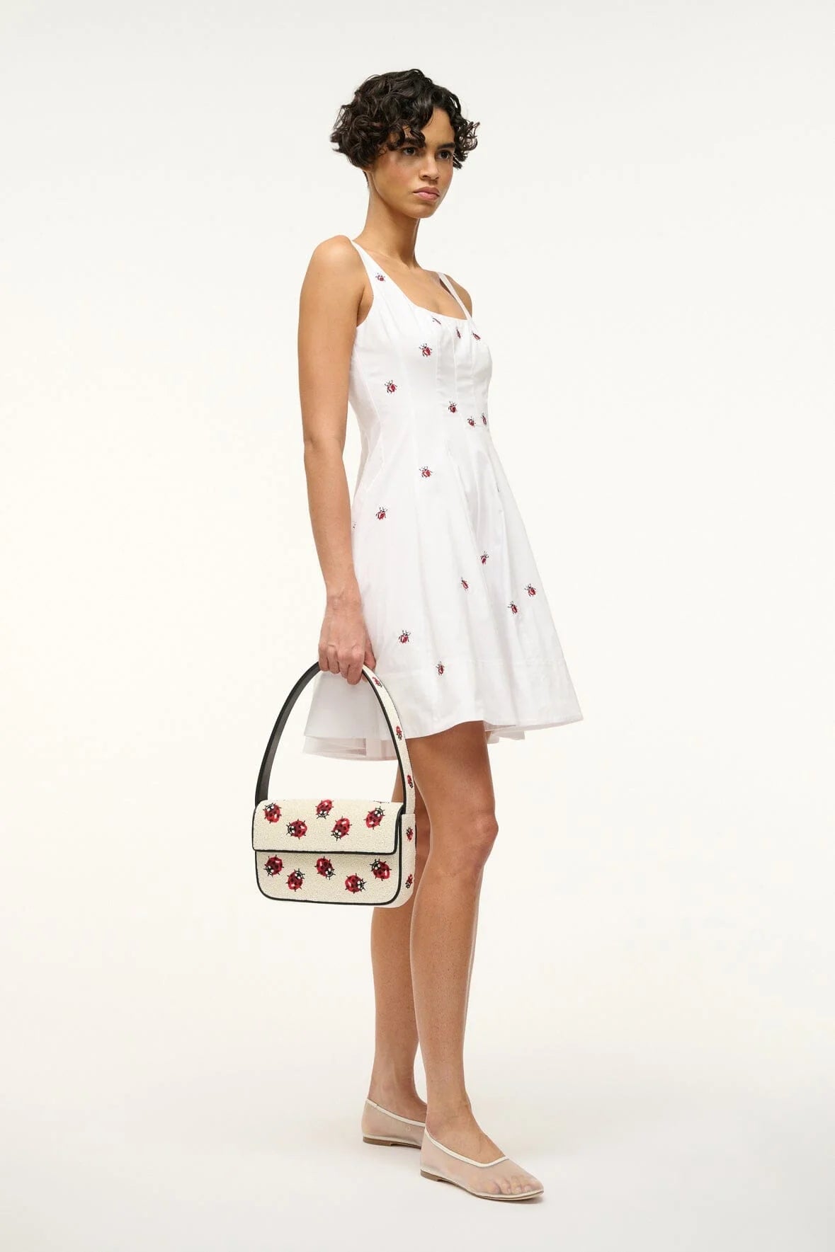 Mini Wells Dress - Ladybugs