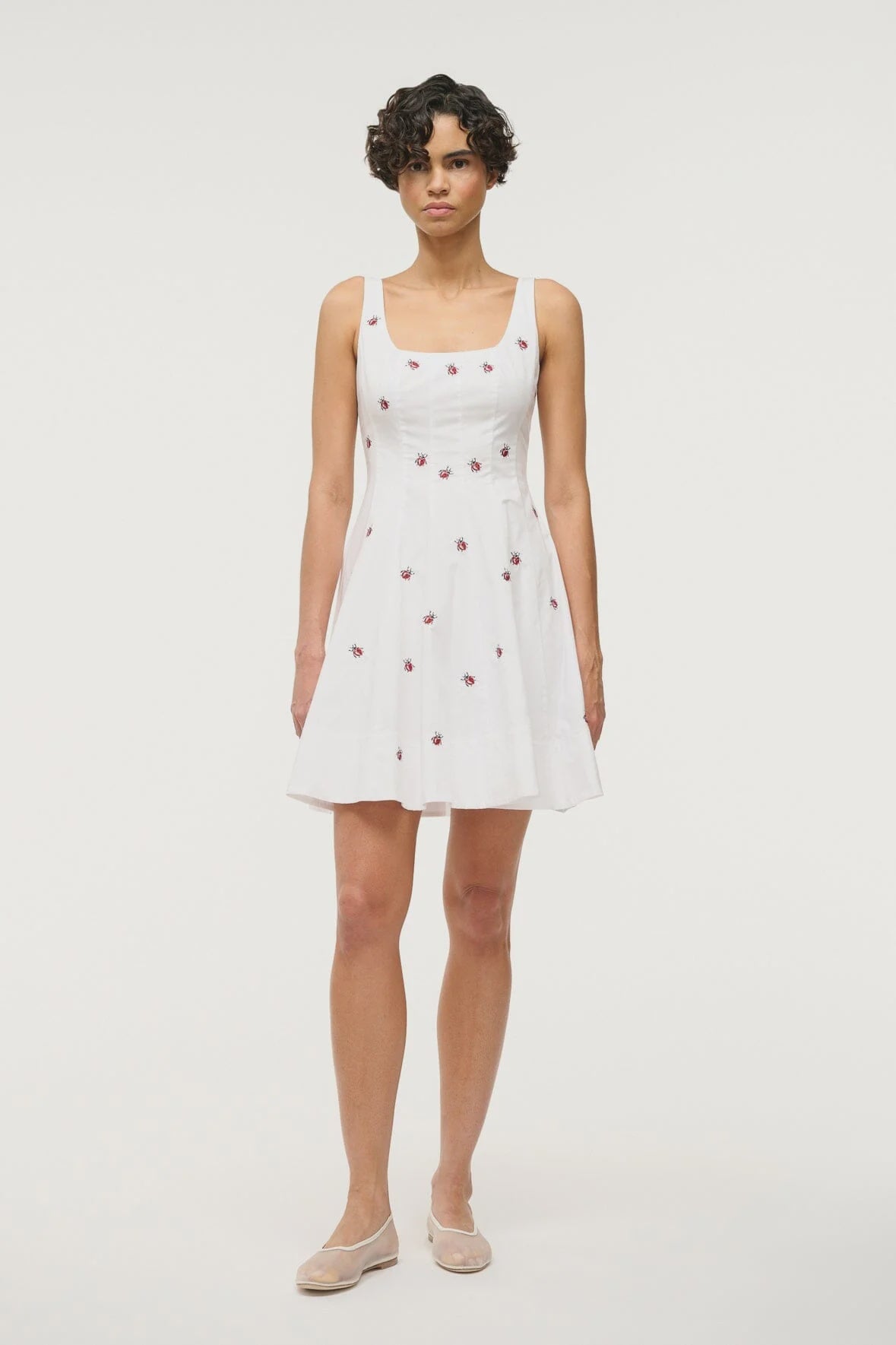 Mini Wells Dress - Ladybugs