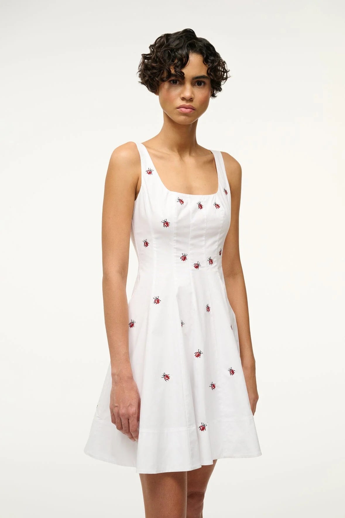 Mini Wells Dress - Ladybugs