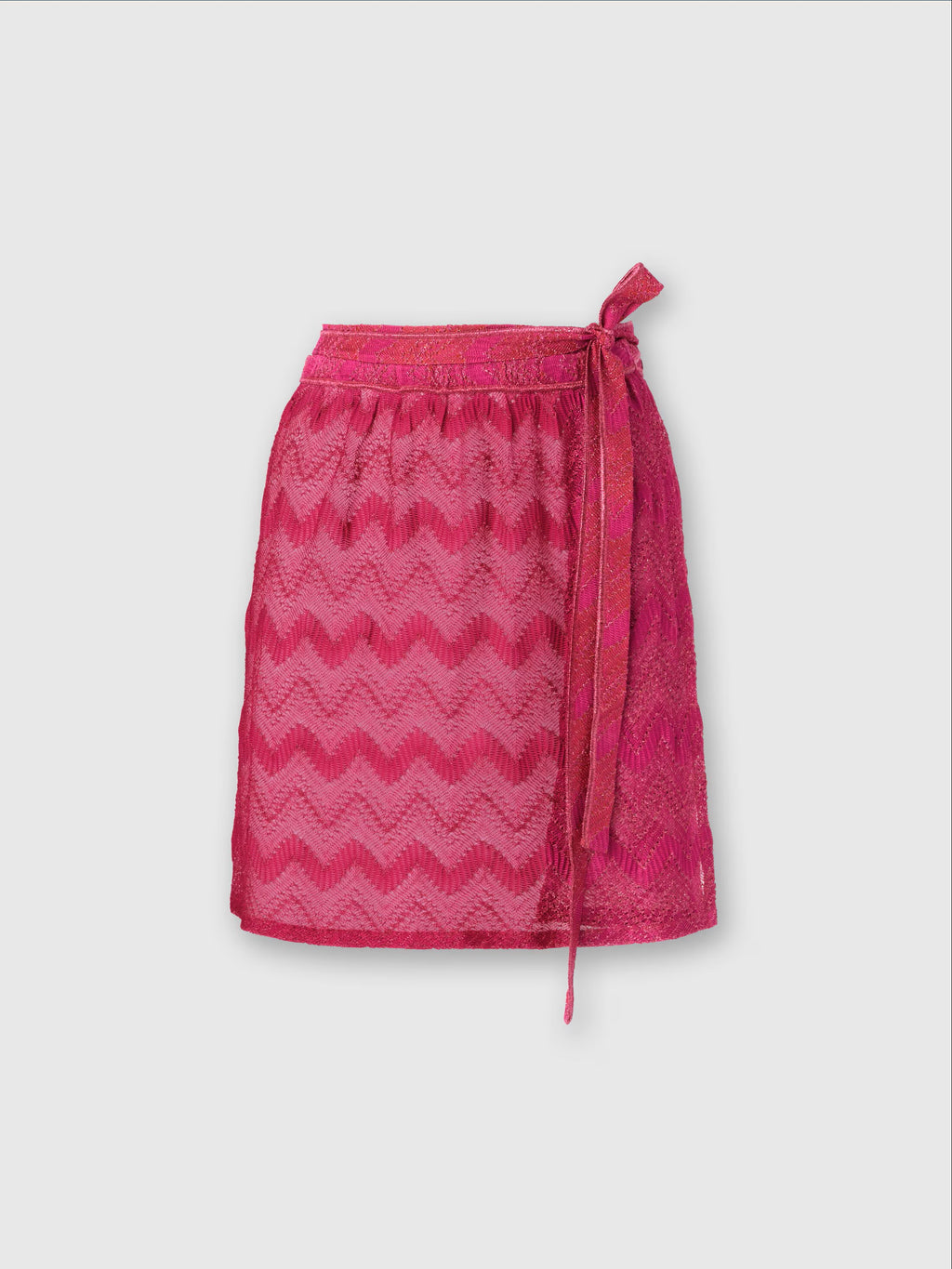 Pink Chevron Miniskirt