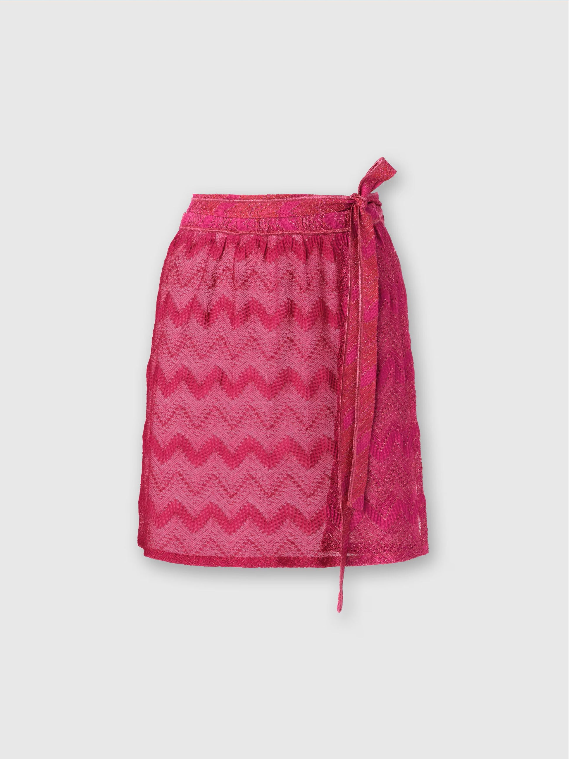 Pink Chevron Miniskirt