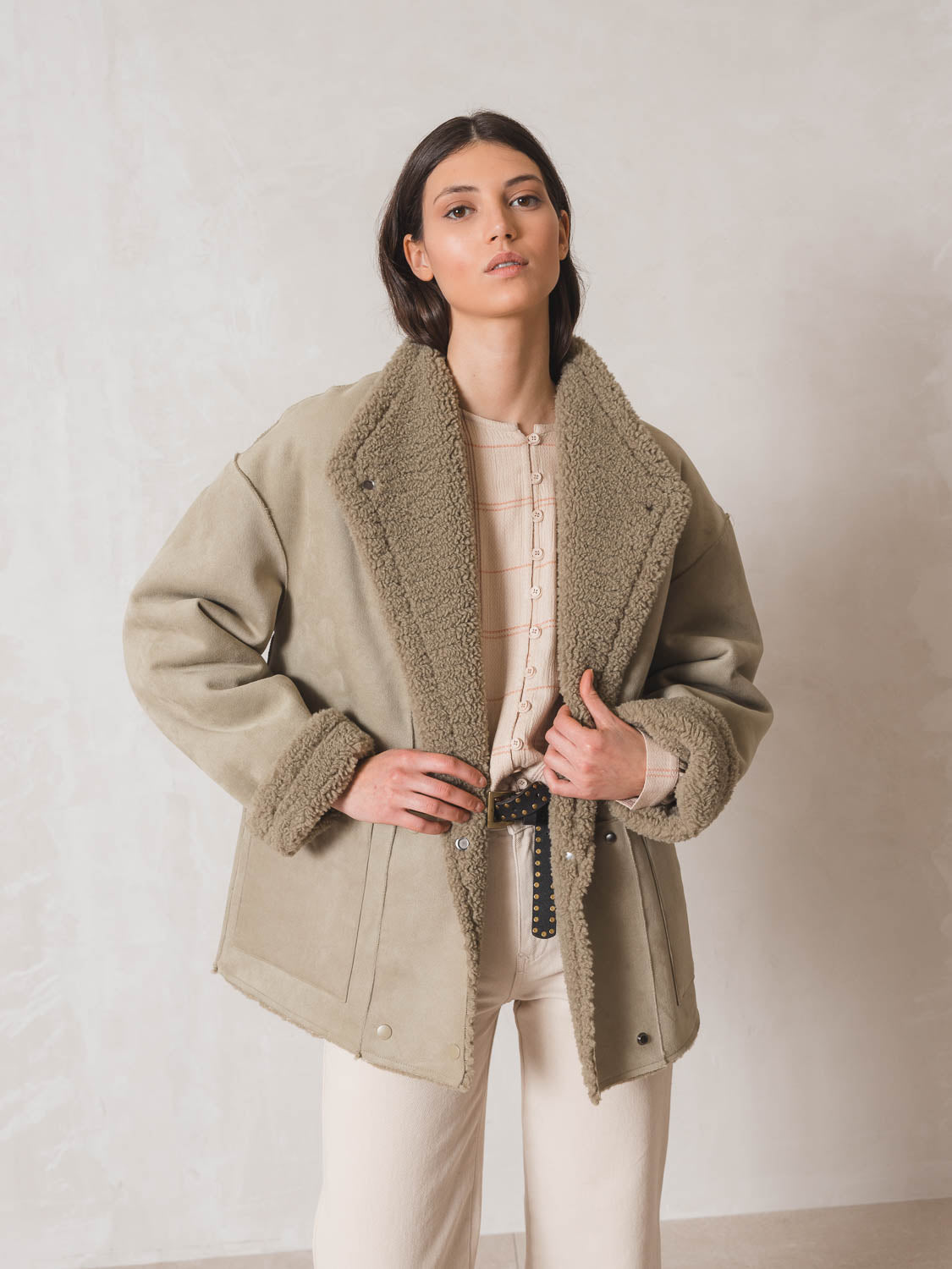 Reversible Aviator Style Coat