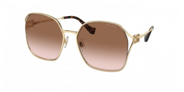 Sunglasses 52WS Pale Gold w Brown