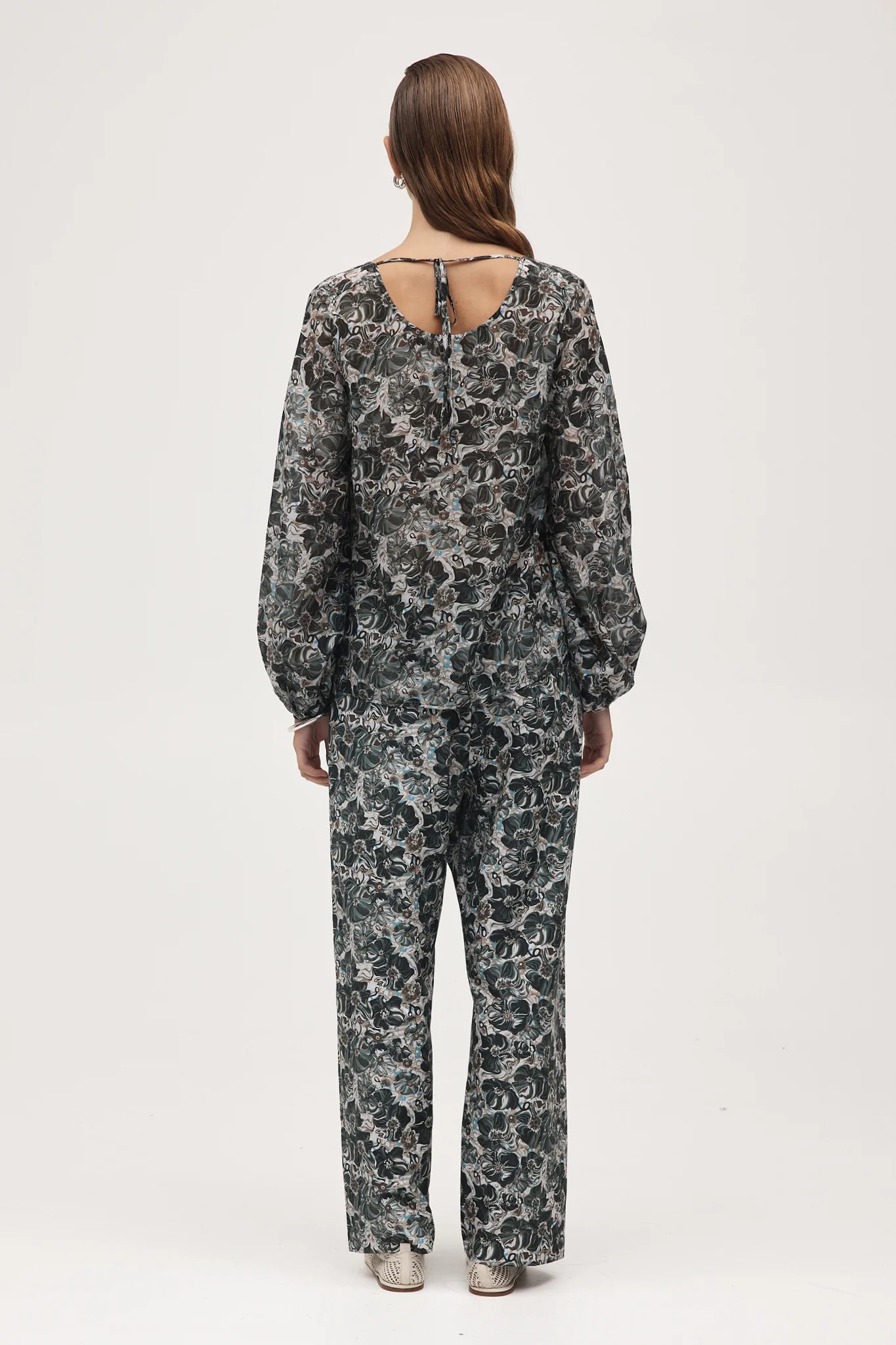 Everly Top - Flora Marble