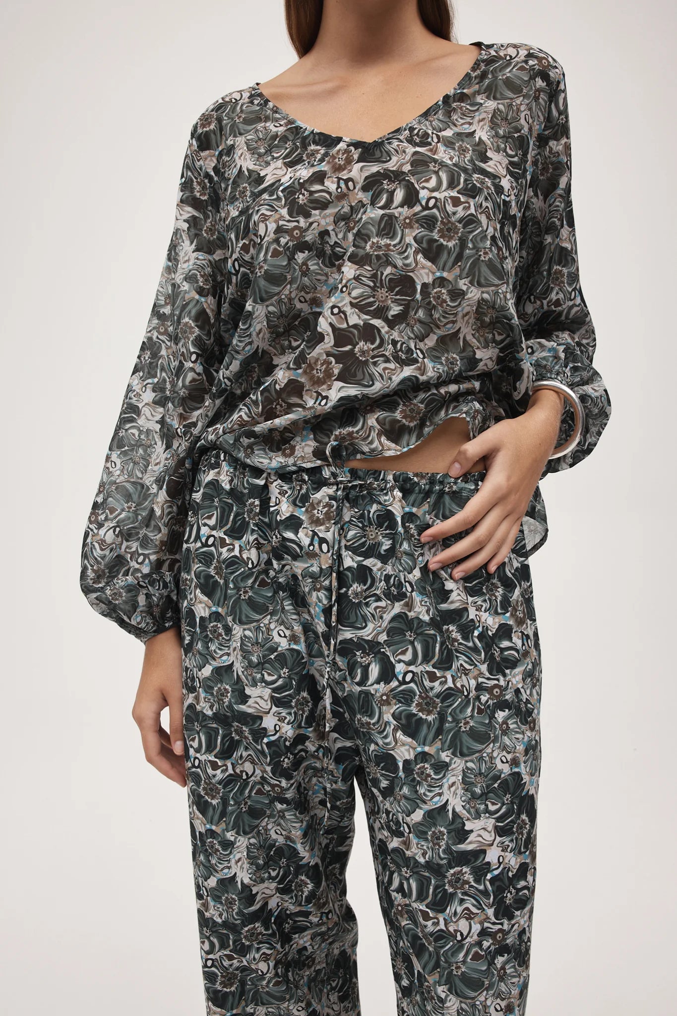 Renee Pant - Flora Marble