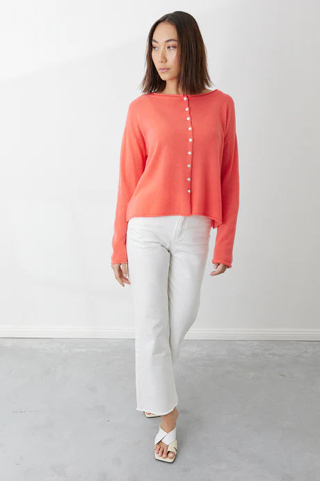 Mia Reverse Button Cardi