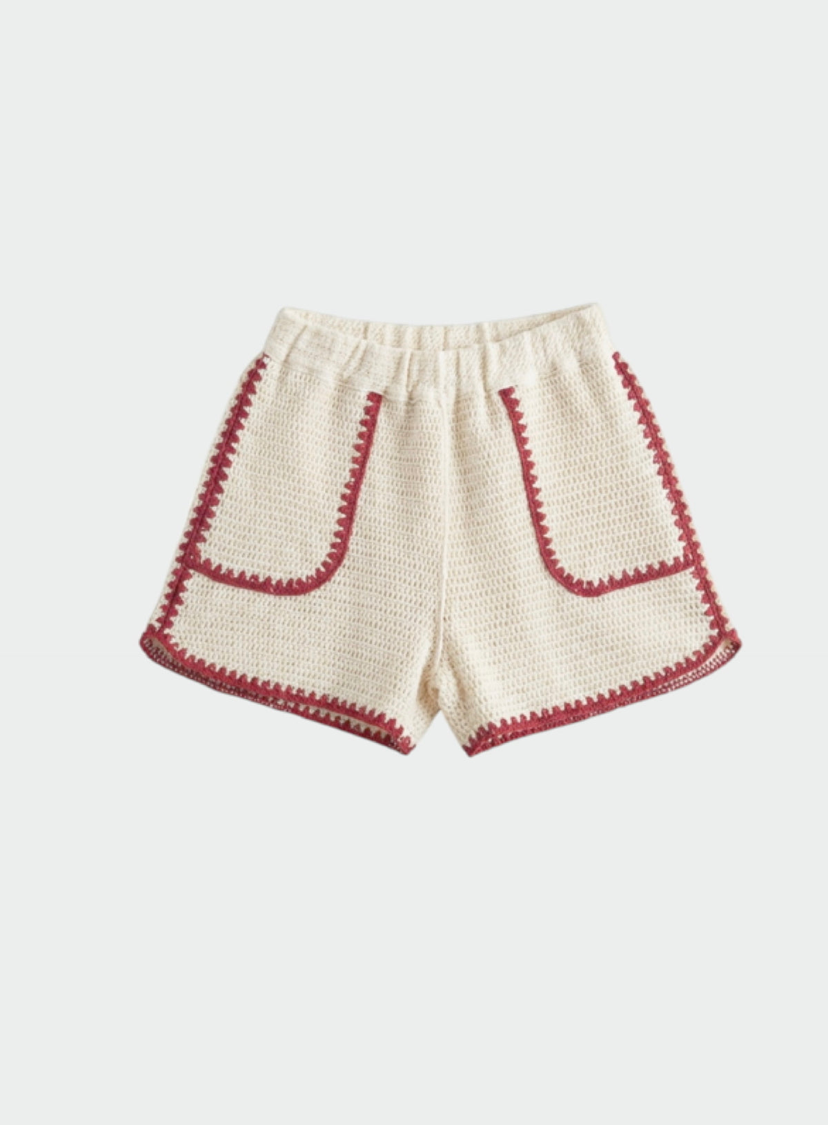 Bicolour Crochet Shorts
